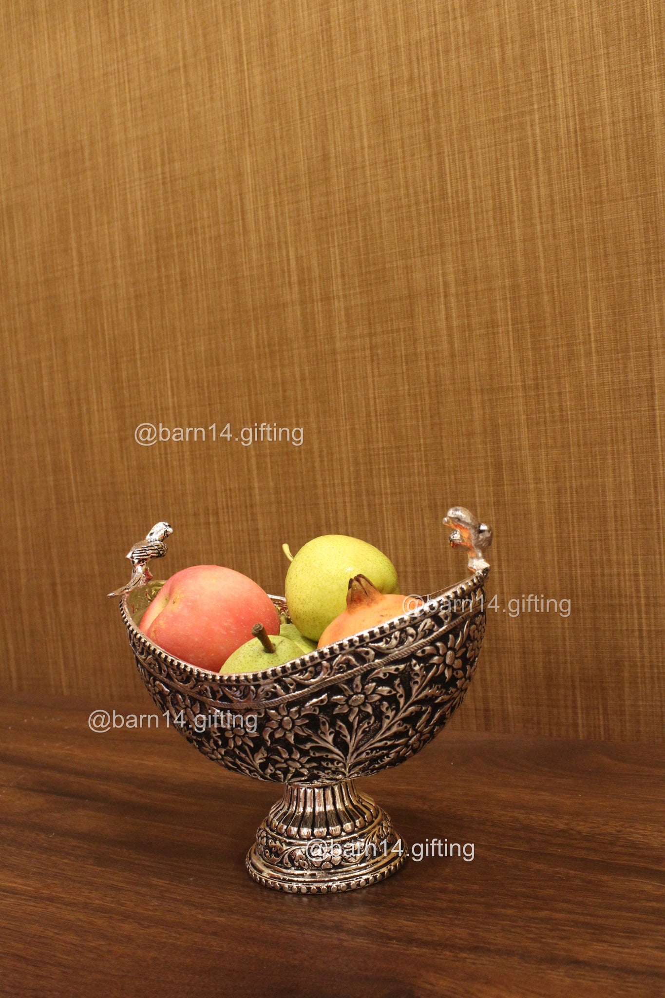 Twin Peacock Fruit Bowl