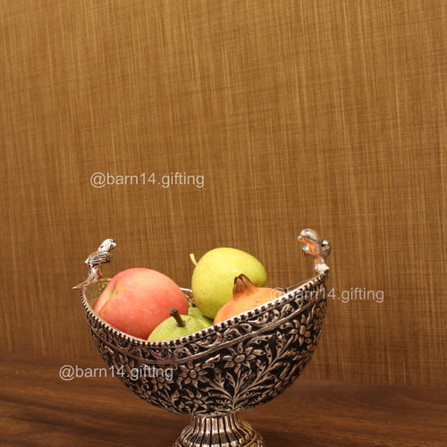 Twin Peacock Fruit Bowl