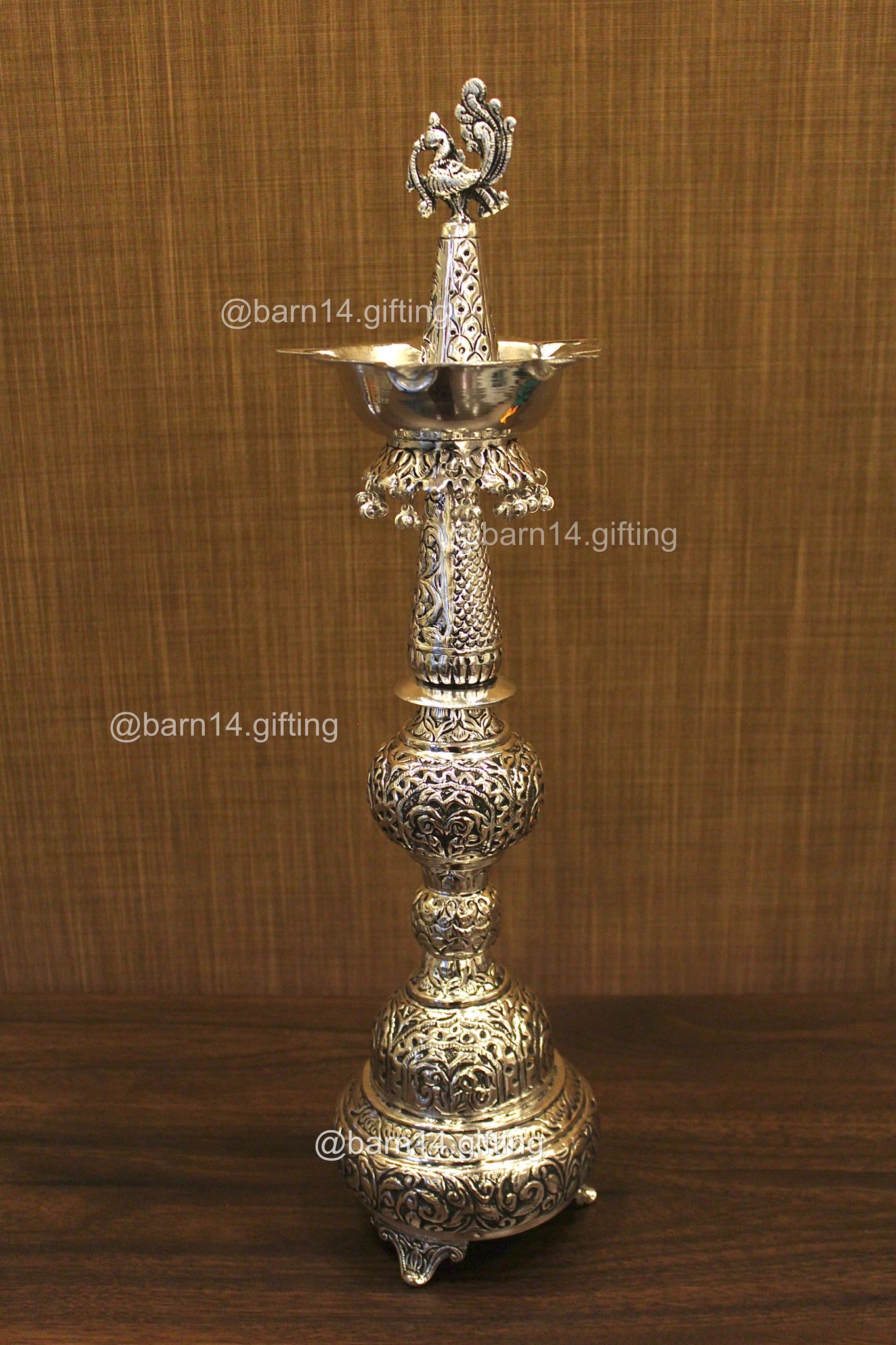 Peacock Glory Diya Stand