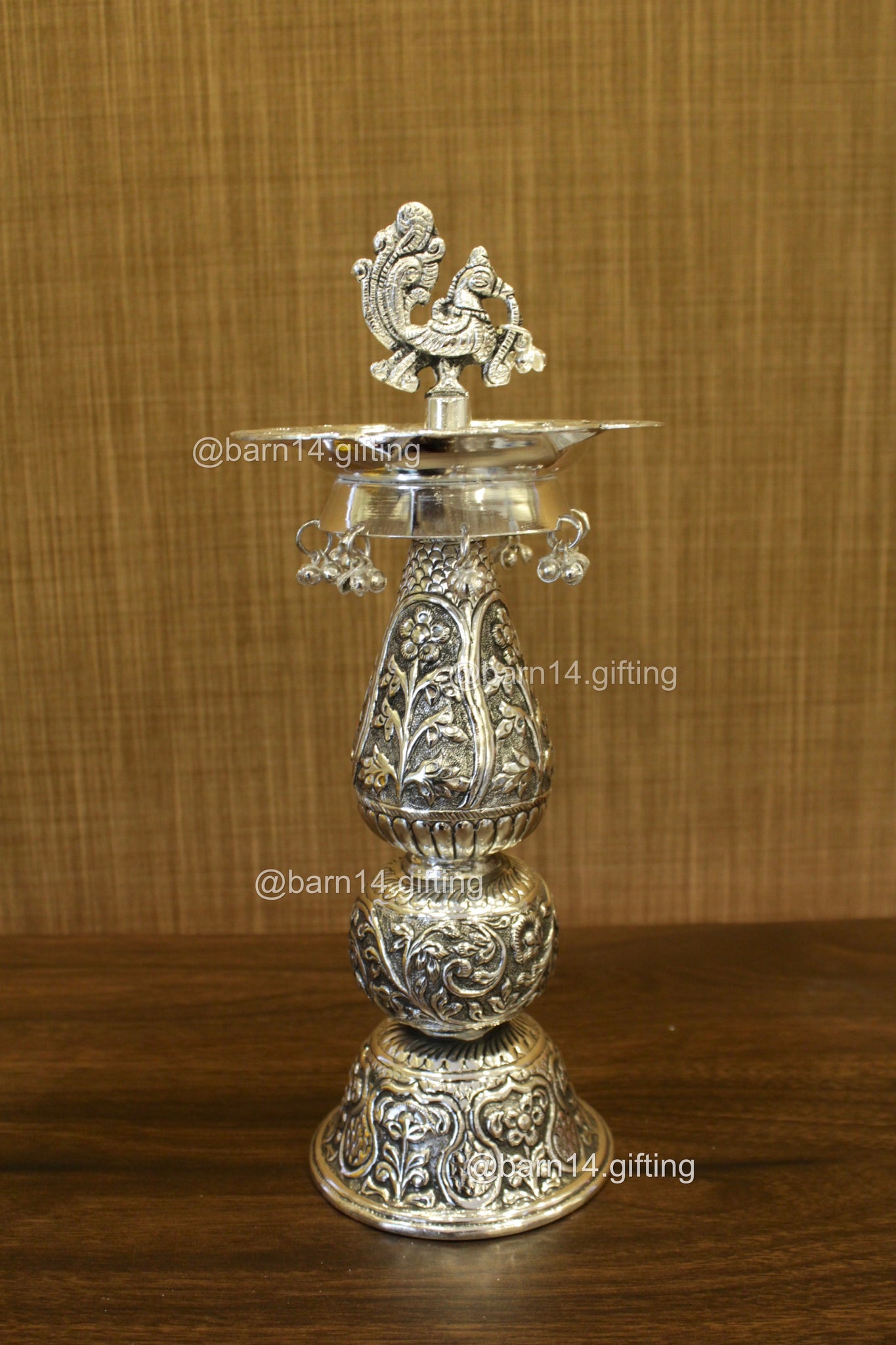 Peacock Ghungroo Diya Stand