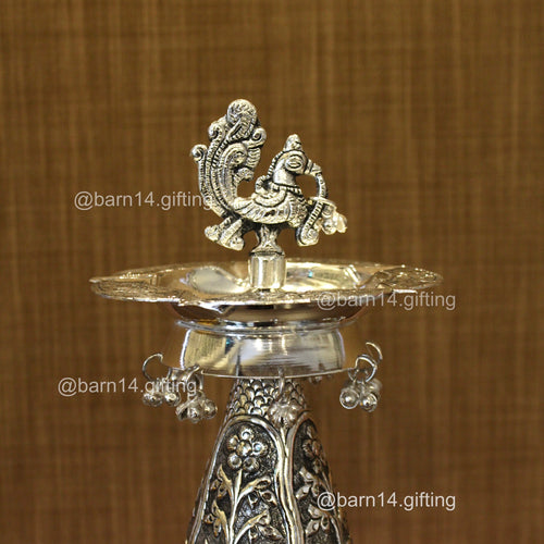 Peacock Ghungroo Diya Stand