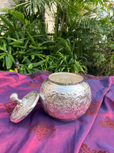 Silver Plated Turkish Round Box