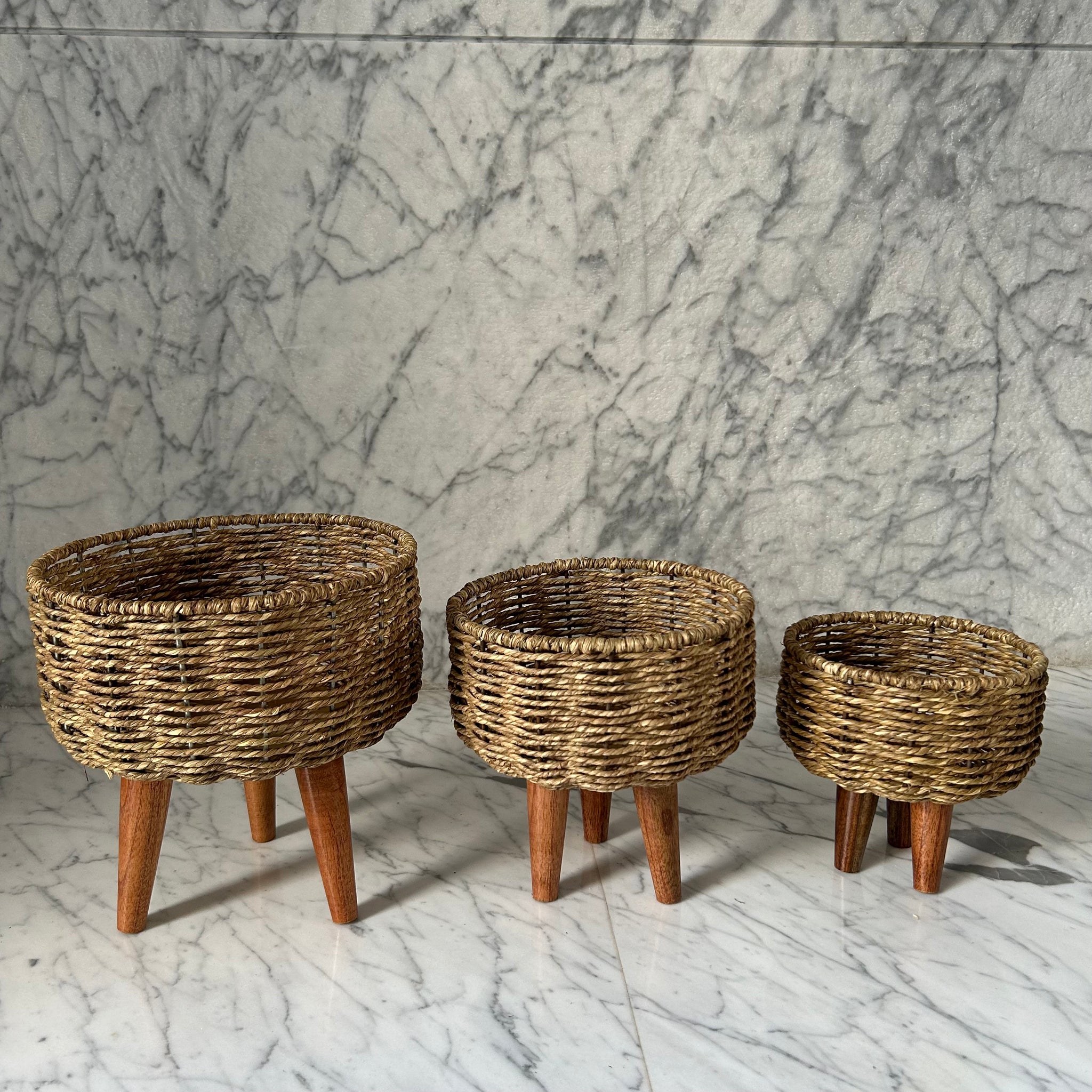 Jute Planters Set of 3