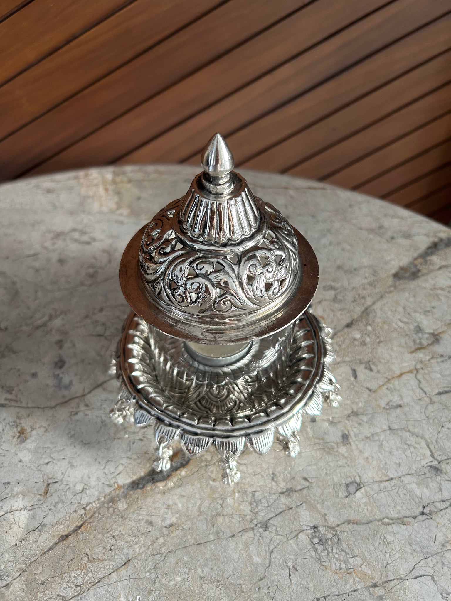 Glass Akhand Diya