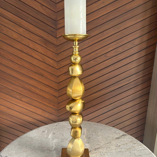 Modern Pebble Candle Stand