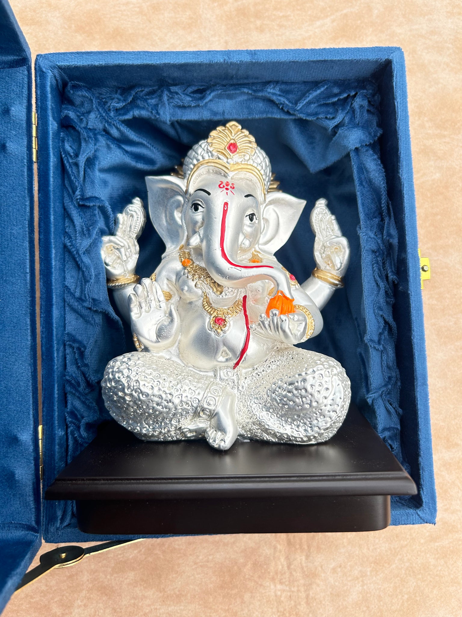 Silver Plated Ganesha Idol