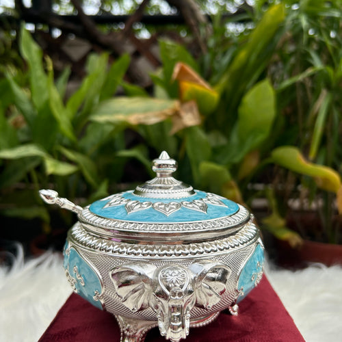 Elephant Enamel Sugar Pot