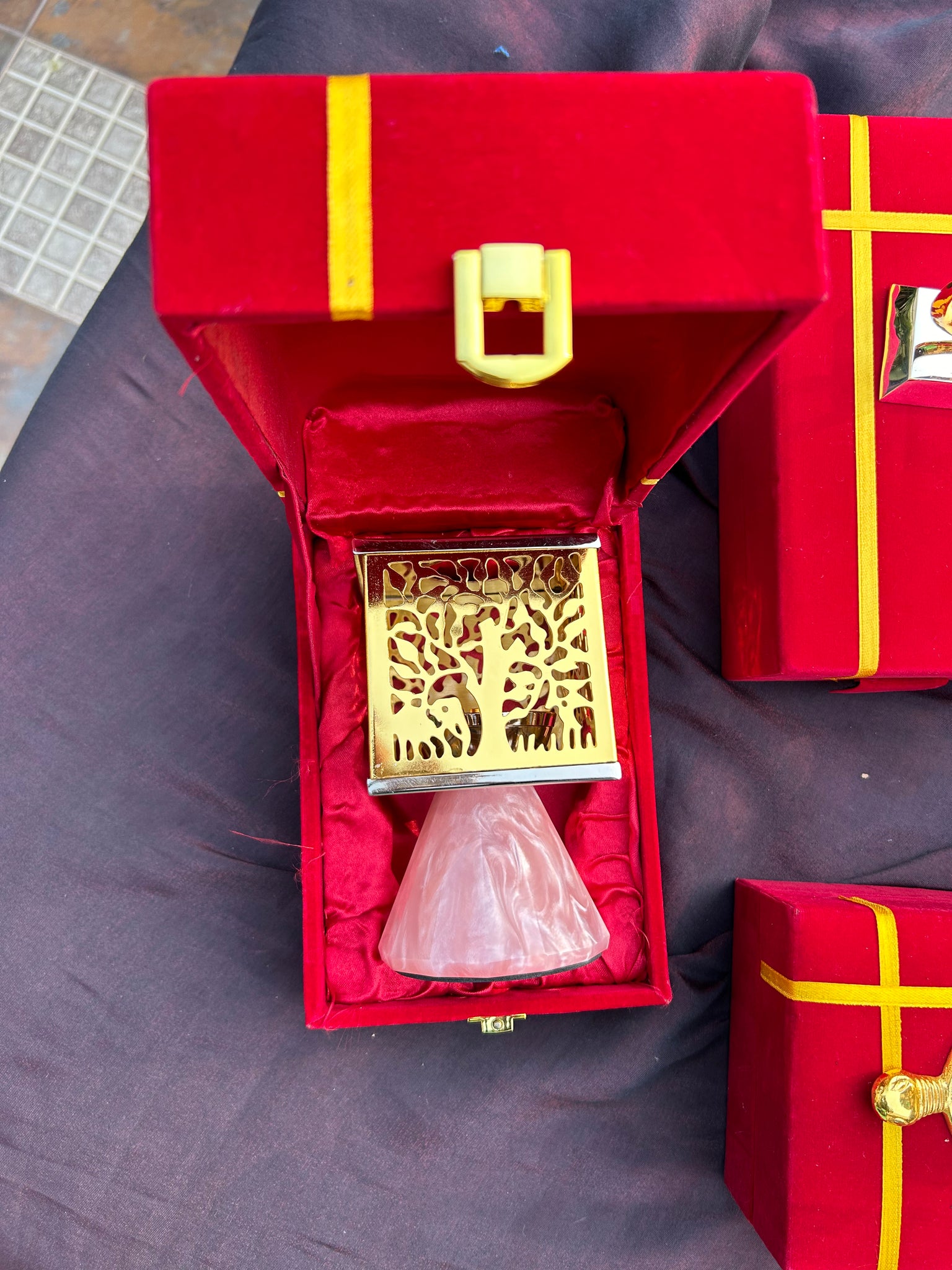 Akhand Diya with Resin Base