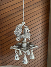 Peacock Deepak with Bells