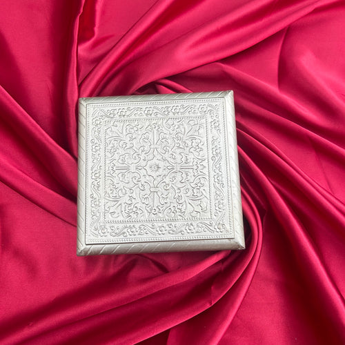 Mini Silver Sheet Chowki