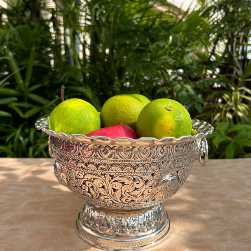 German Silver Embossed Centerpiece