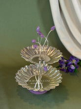 Lavender Two Tier Platter