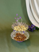 Lavender Two Tier Platter