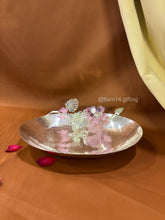 Designer oval serving platter with floral accents – premium gift choice for weddings, anniversaries, and festive celebrations.