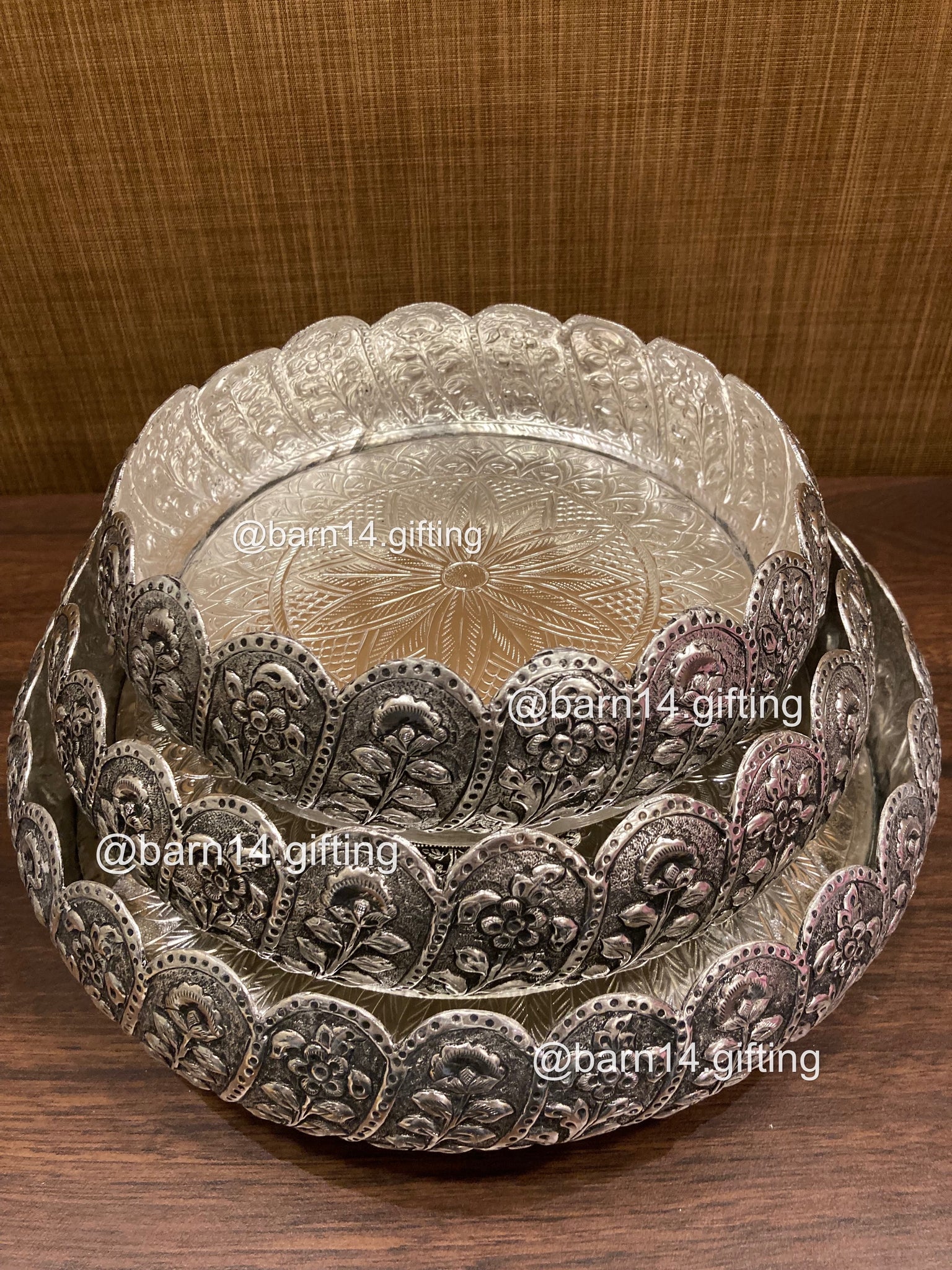 Handcrafted Padmaja urli inspired by lotus blooms, detailed with layered floral carvings — symbolizing purity and serenity, it enhances pooja rooms and festive spaces.