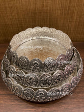 Handcrafted Padmaja urli inspired by lotus blooms, detailed with layered floral carvings — symbolizing purity and serenity, it enhances pooja rooms and festive spaces.