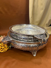 big silver urli for rituals, wedding decor and home styling