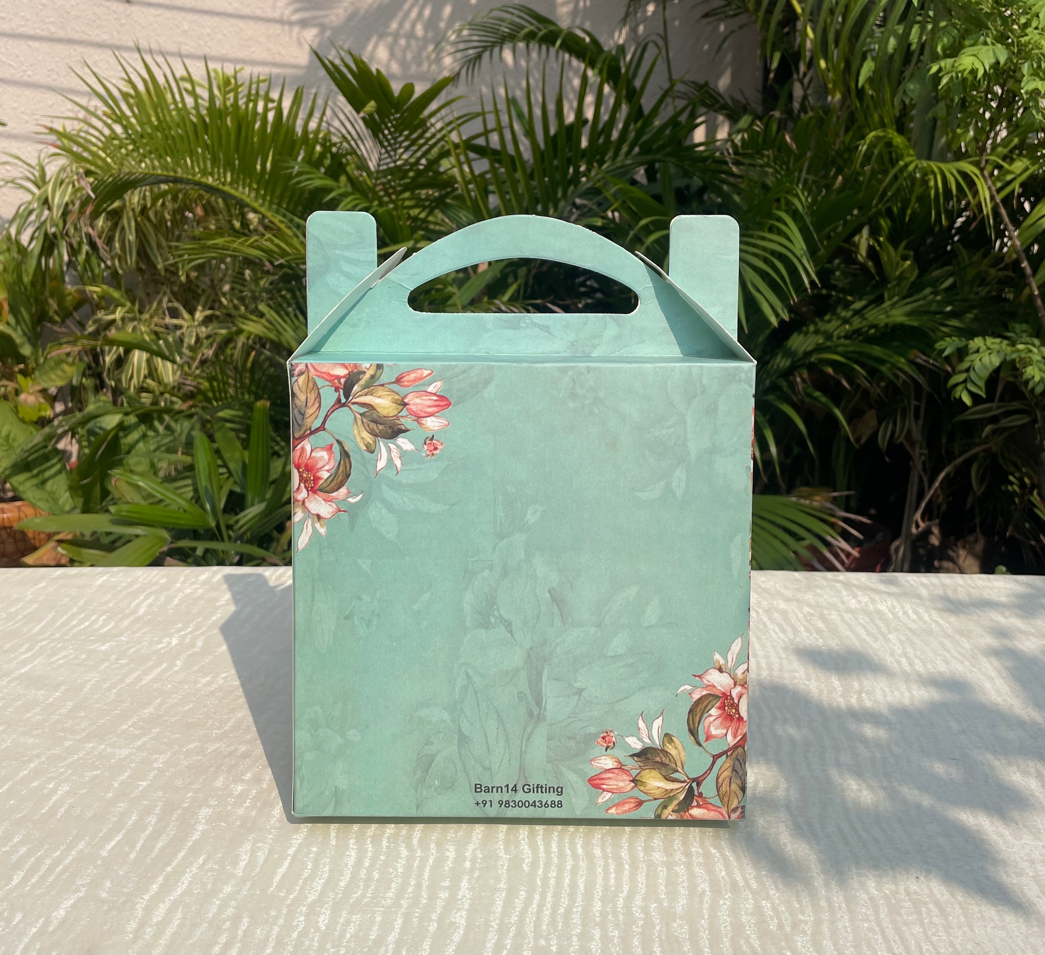 Floral Blue Gift Bag