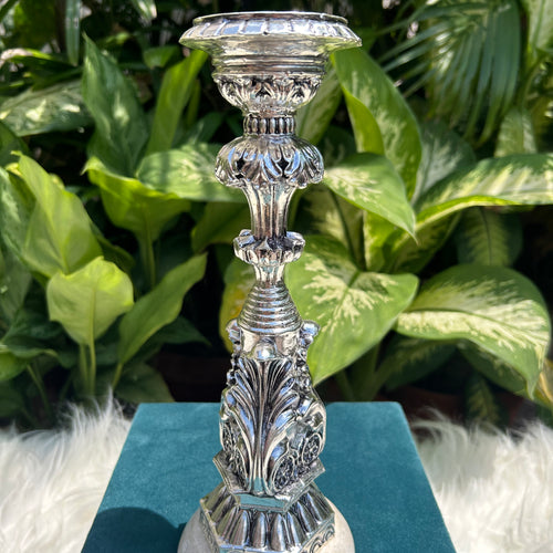 Pure Silver Pillar Candle Stand