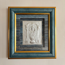Pure Silver Balaji Gold Border Frame Idol