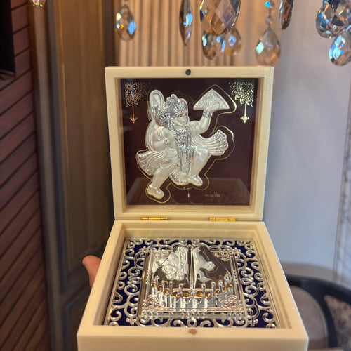 Pure Silver Hanuman Pocket Temple - Single