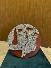 Pure Silver Radha Kishan Wooden Frame