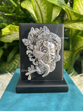999 pure silver Baal Krishna idol on stand, handcrafted devotional gift symbolizing innocence and divine joy, ideal for baby showers and housewarmings.