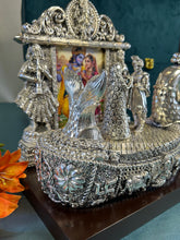 decorative pure silver invitation holder for shagun card