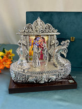 luxury silver first invitation stand for wedding rituals