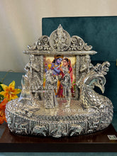 pure silver wedding card holder for mandir setup