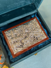 handcrafted silver mewa box for Diwali and weddings
