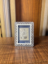 Pure Silver Laxmi Pearl Frame Idol