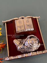 999 pure silver Hanuman ji reading Ramayan showpiece