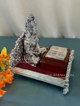 large silver Hanuman showpiece for mandir and decor