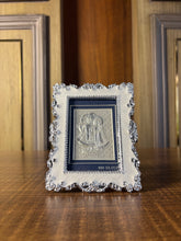 Pure Silver Radha Kishan Pearl Frame Idol