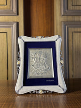 Pure Silver Radha Kishan Pearl Frame Idol
