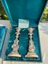 Pure Silver Pillar Candle Stand-Pair