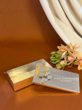 Silver gaddi box with floral design for wedding bhaat and shagun rituals