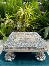 Pure Silver Mother of Pearl Chowki