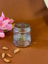 German silver airtight glass jar for dry fruits and mewa storage