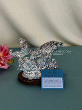 Handcrafted 999 Pure Silver Fortune Fish for office desk décor.