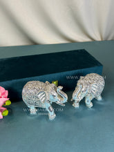 Timeless Pure Silver Elephant Pair for weddings and housewarmings.