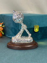 Elegant Pure Silver Hanuman Gada for home temple décor.