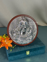 Handcrafted Lord Shiva frame in 999 pure silver.