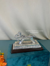 Handcrafted Krishna hands holding bansuri showpiece in 999 silver.