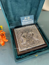 Pure Silver Peacock Mewa Box with intricate handcrafted detailing.