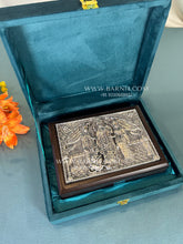 Handcrafted 999 Pure Silver Ram Darbar dry fruit box.
