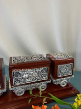 Elegant Pure Silver Train organizer for dry fruits, chocolates and confectionery.