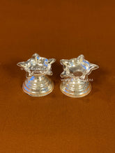 tiny silver plated diyas for mandir and daily pooja use