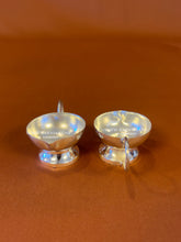 silver plated diya for home temple and festive styling